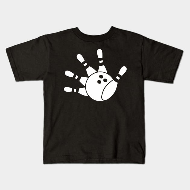 Hey Bowling! (Bowling hand) Kids T-Shirt by aceofspace